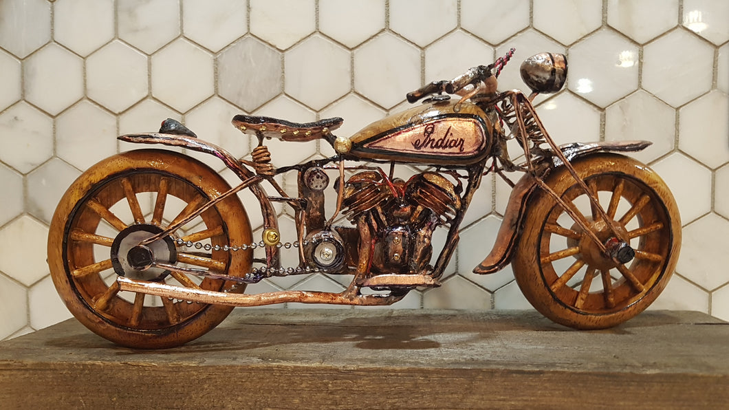Indian Scout - Handcrafted motorcycle art