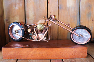 Old School - Handcrafted motorcycle art